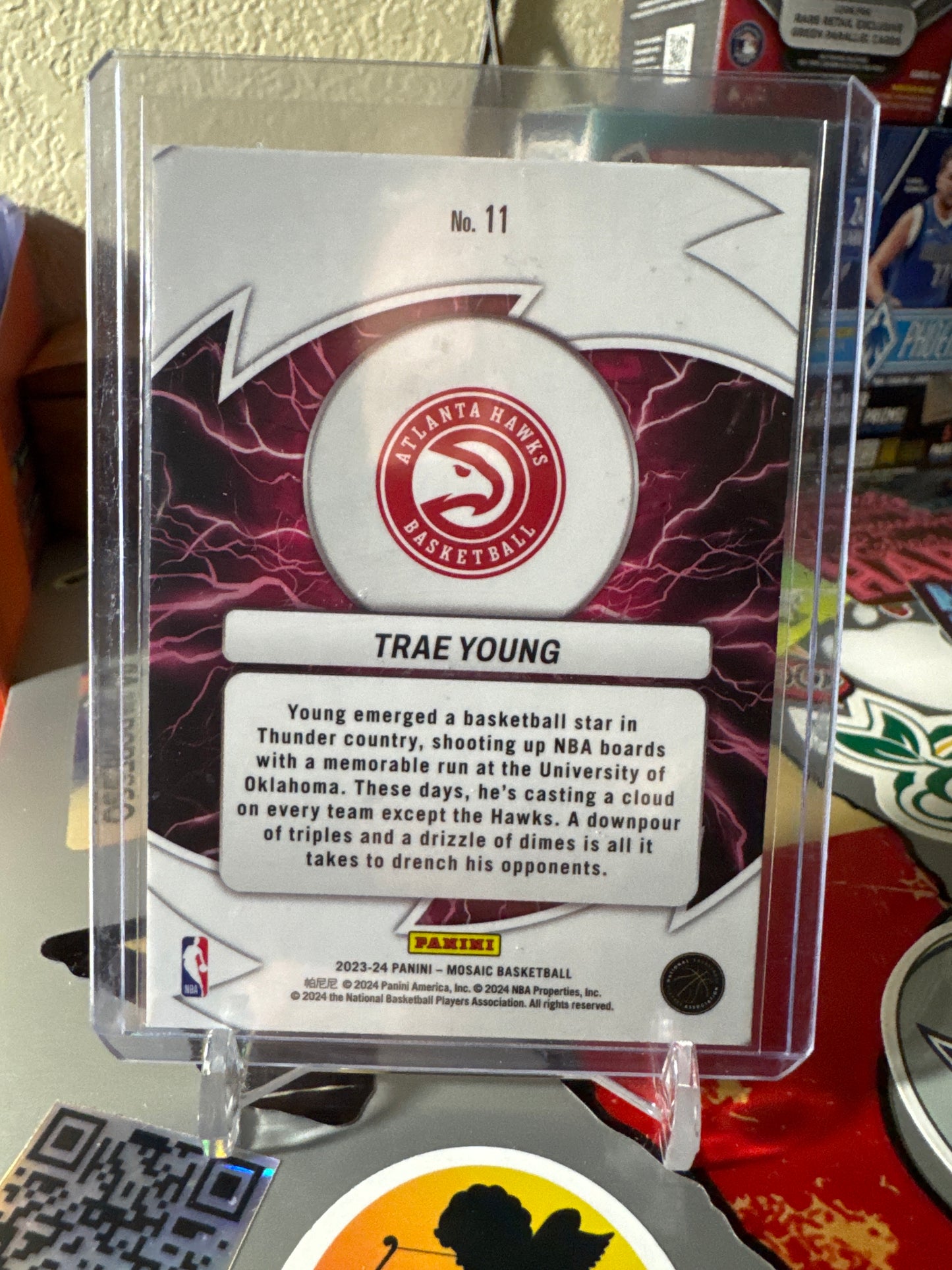 2023 Panini Mosaic Thunder Road #11 (Match) Trae Young