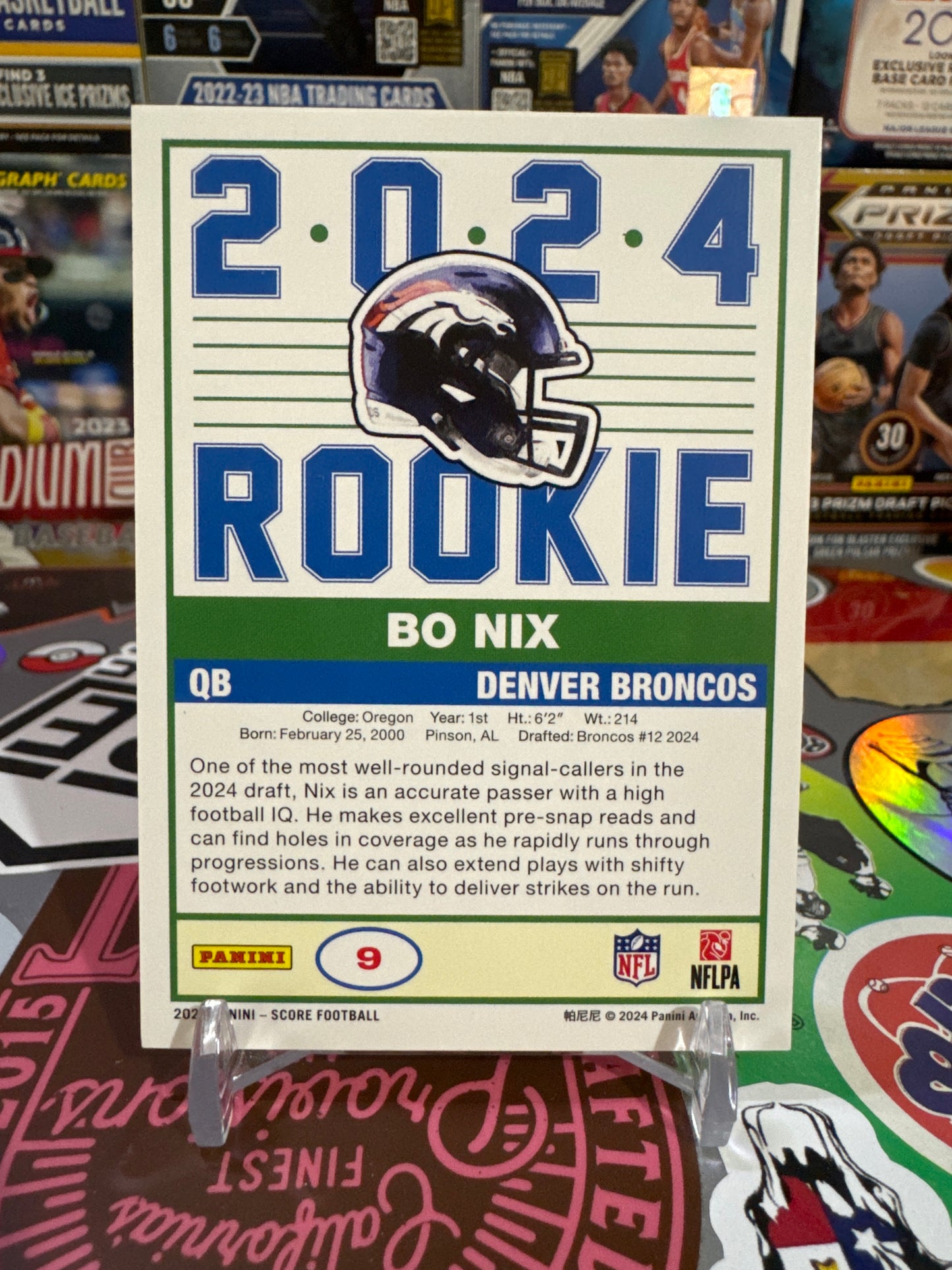 2024 Score 35th Anniversary Rookie #9 Bo Nix RC