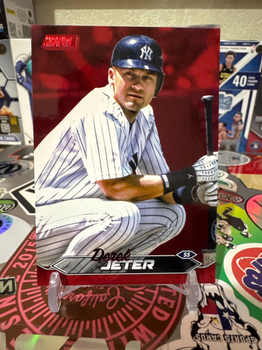 2024 Topps Stadium Club #187 Derek Jeter- Red Foil Parallel