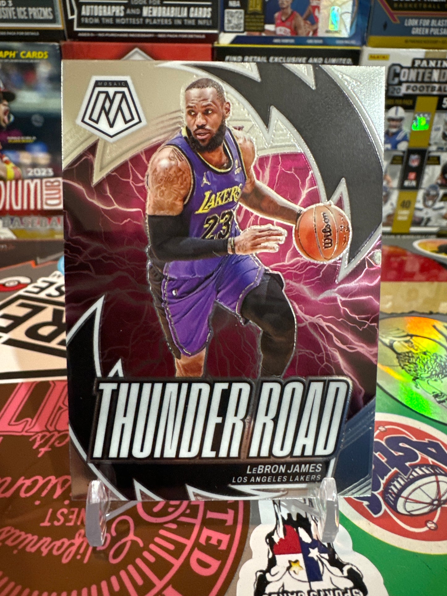 2023 Panini Mosaic Thunder Road #9 Lebron James