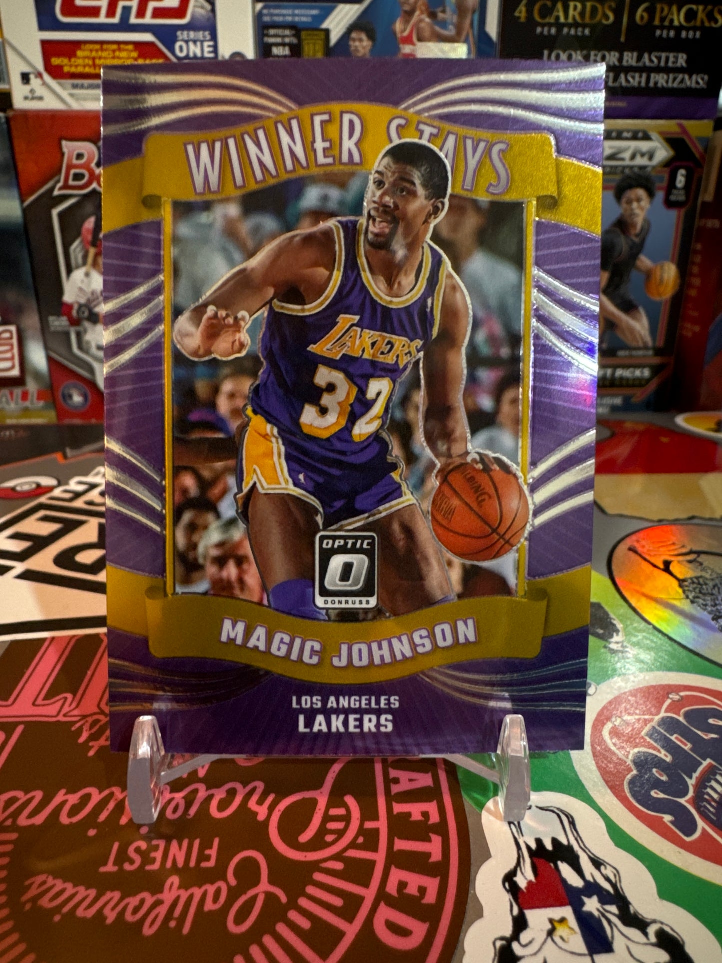 2023 Donruss Optic Winner Stays #11 Magic Johnson