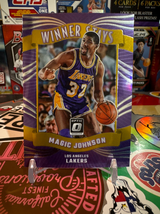 2023 Donruss Optic Winner Stays #11 Magic Johnson