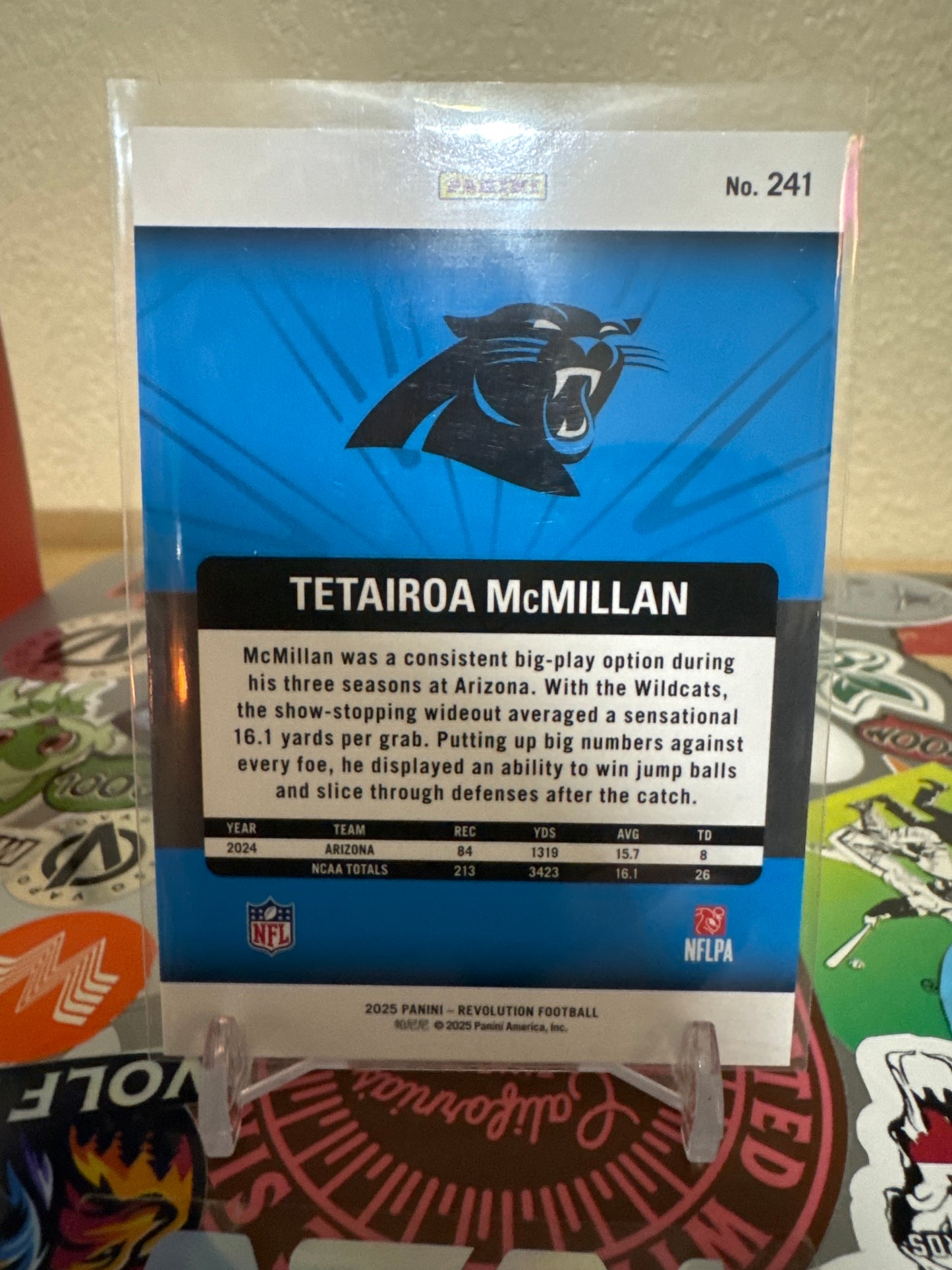 2025 Panini Revolution #241 Tetairoa McMillan RC