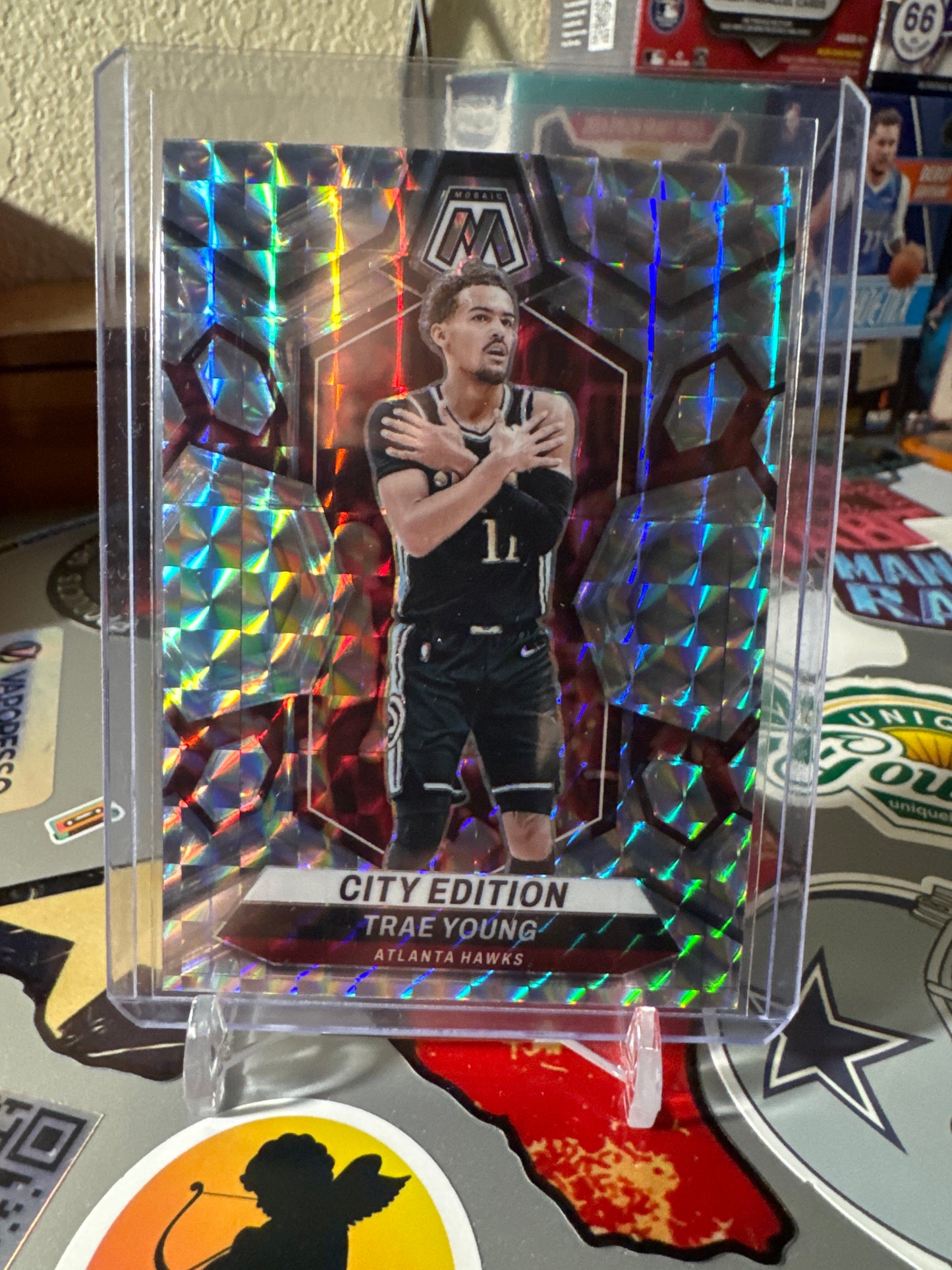 2023 Panini Mosaic City Edition #274 Trae Young- Mosaic Parallel