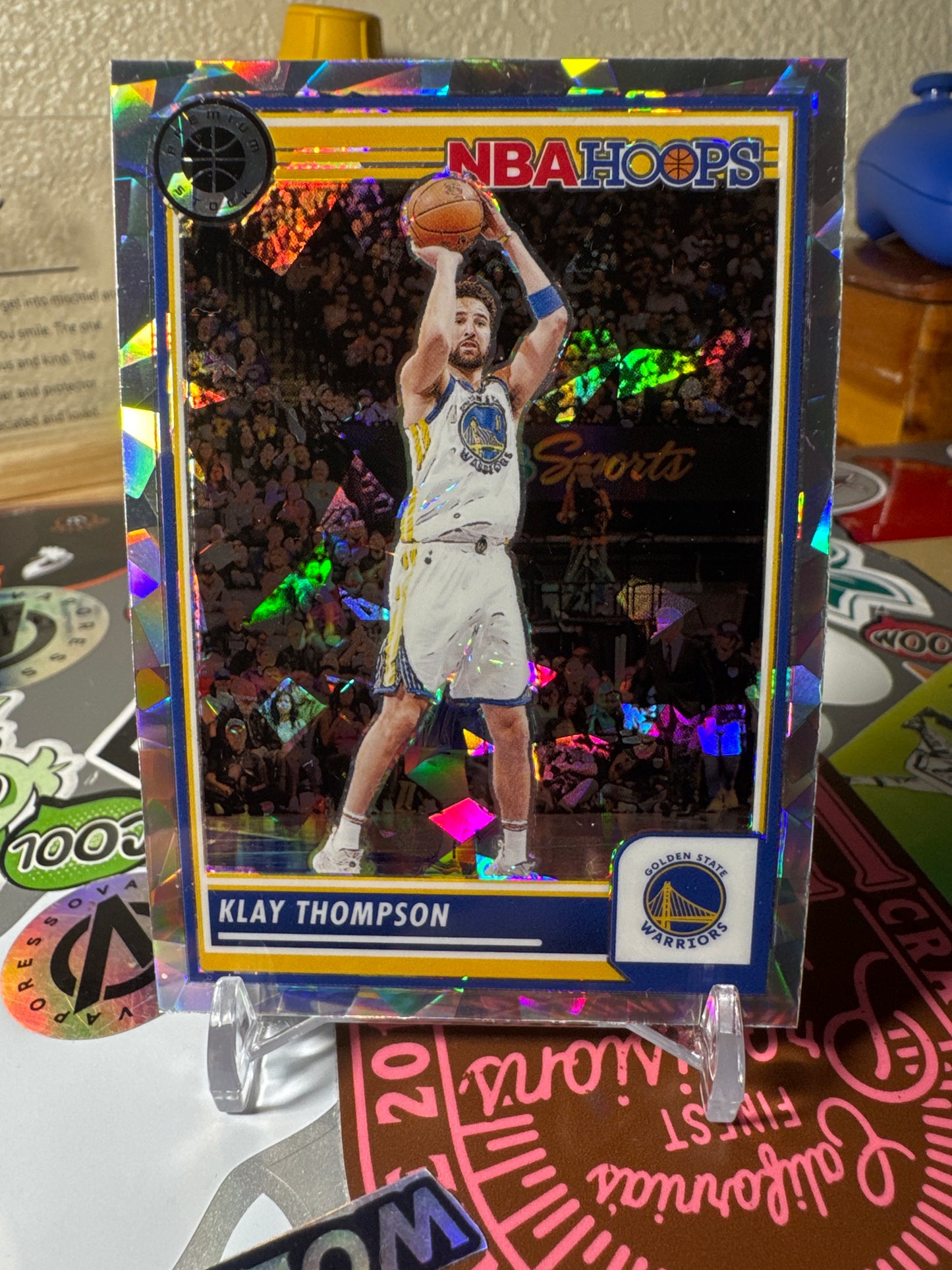 2023 Panini Hoops #255 Klay Thompson- Cracked Ice Parallel