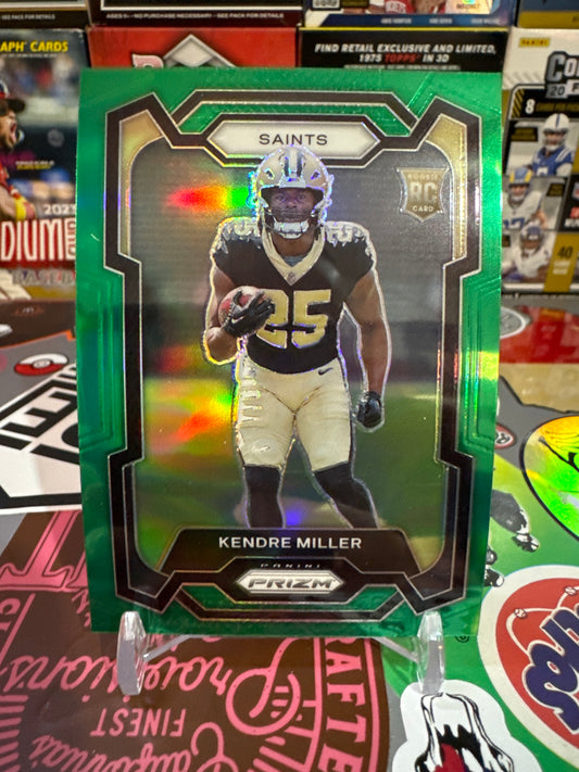 2023 Panini Prizm #375 Kendre Miller RC- Green Parallel