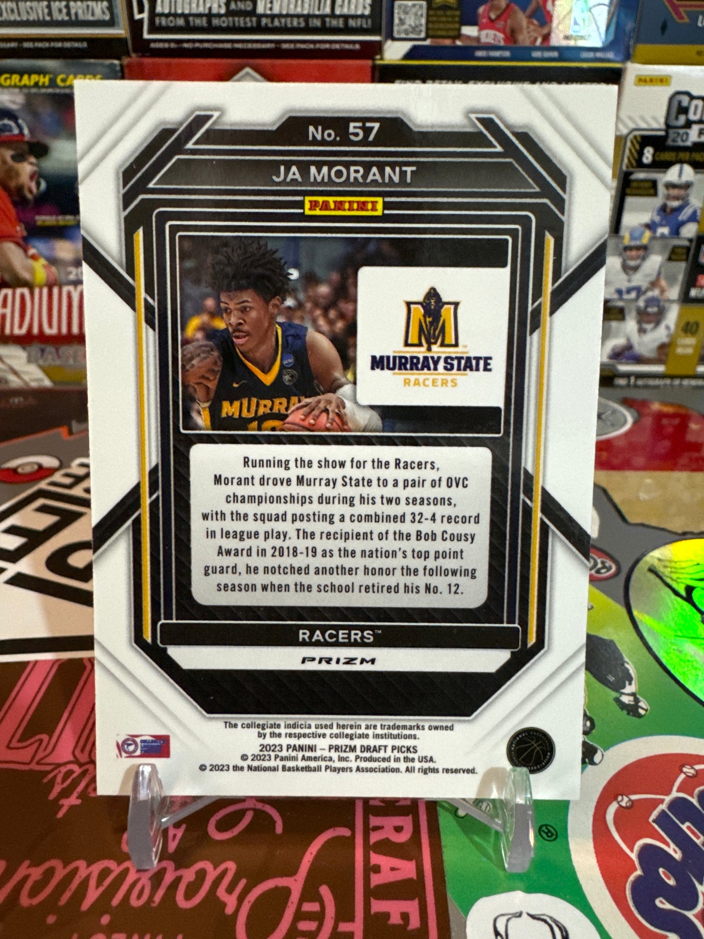 2023 Panini Prizm draft picks #57 Ja Morant- Red Ice Parallel