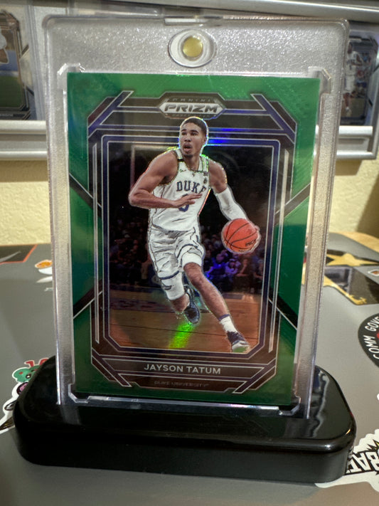 2023 Panini Prizm draft picks #51 Jayson Tatum. Green Prizm