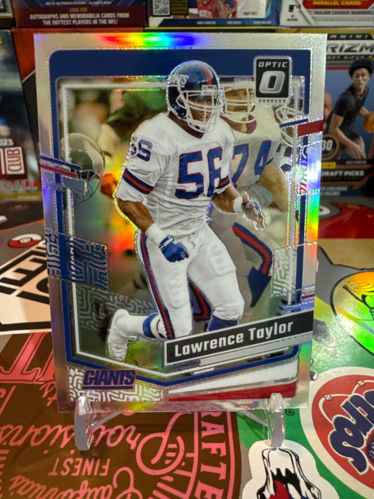 2023 Donruss Optic #143 Lawrence Taylor- Silver Holo