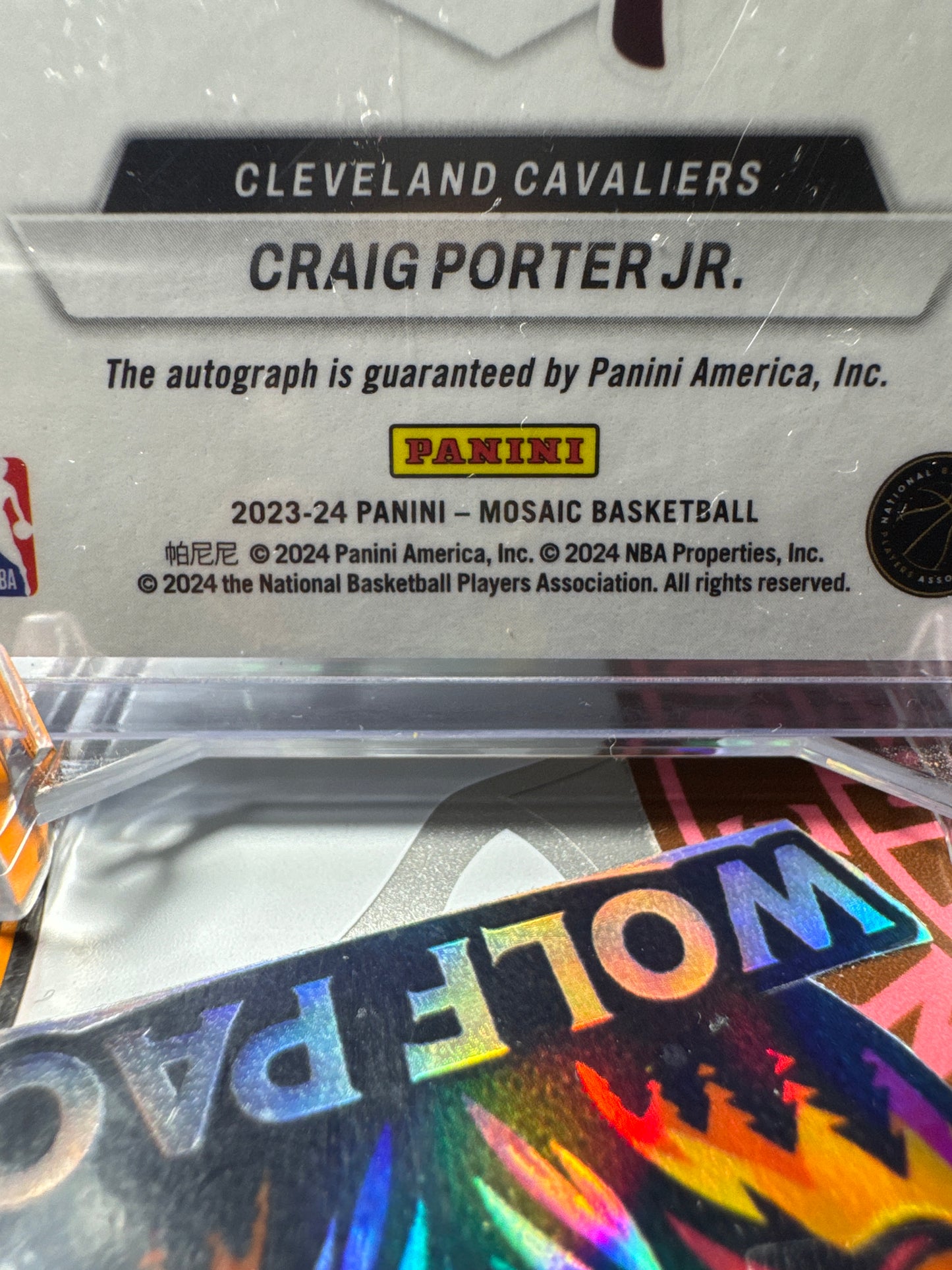 2023 Panini Mosaic Rookie Scripts #23 Craig Porter Jr. RC- Mosaic Parallel- Autographed