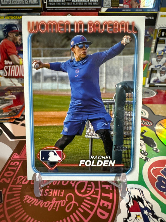 2024 Topps Women in Baseball #WIB-5 Rachel Folden. Chicago Cubs