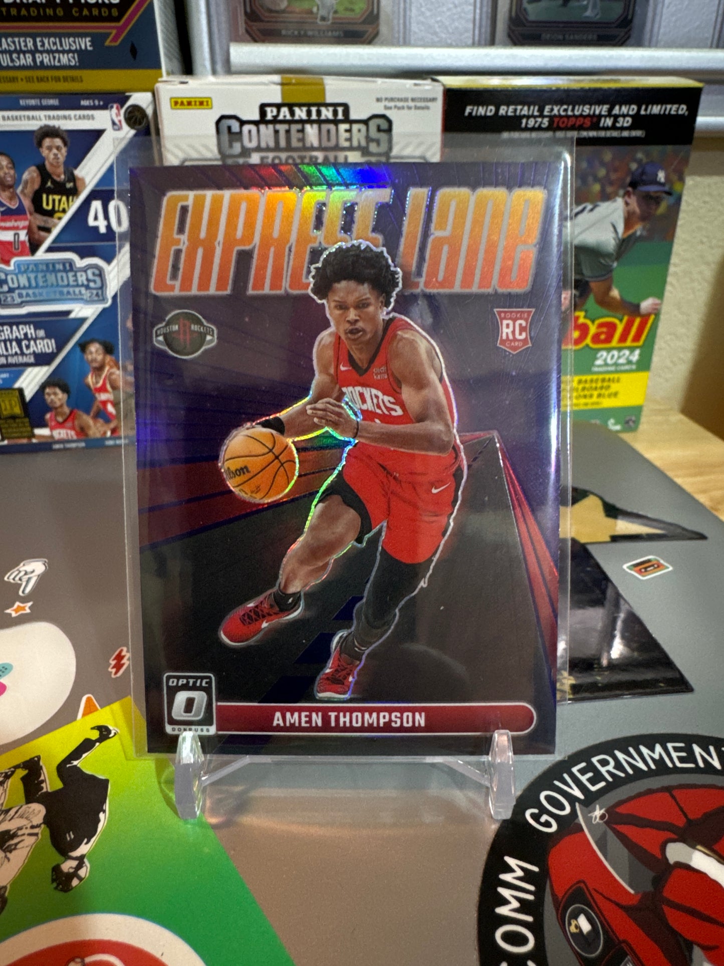 2023 Donruss Optic basketball Express Lane #2 Amen Thompson RC