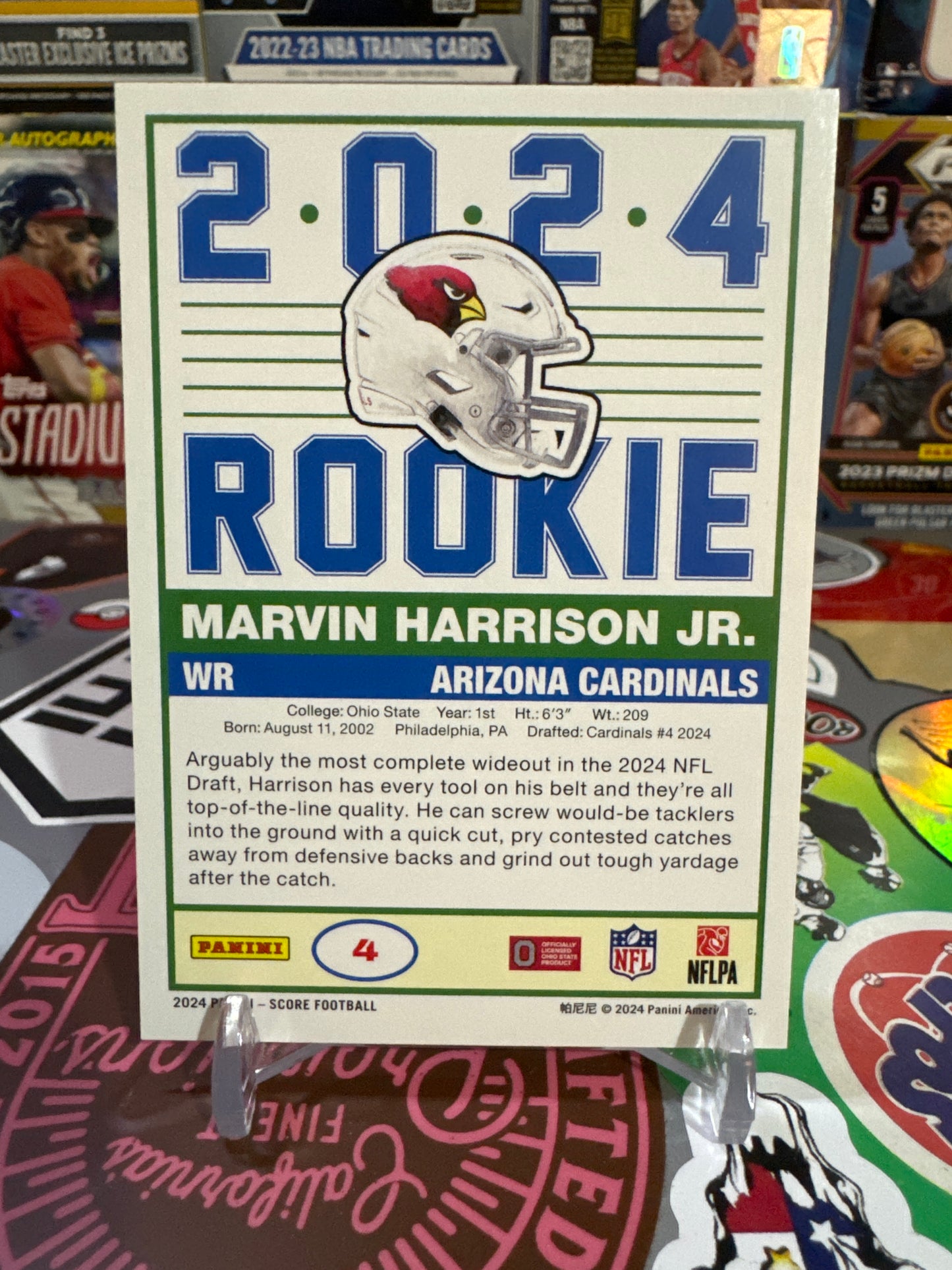 2024 Score 35th Anniversary Rookie #4 Marvin Harrison Jr. RC