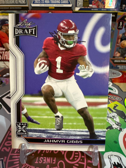 2023 Leaf Draft V1 #B1-8 Jahmyr Gibbs RC