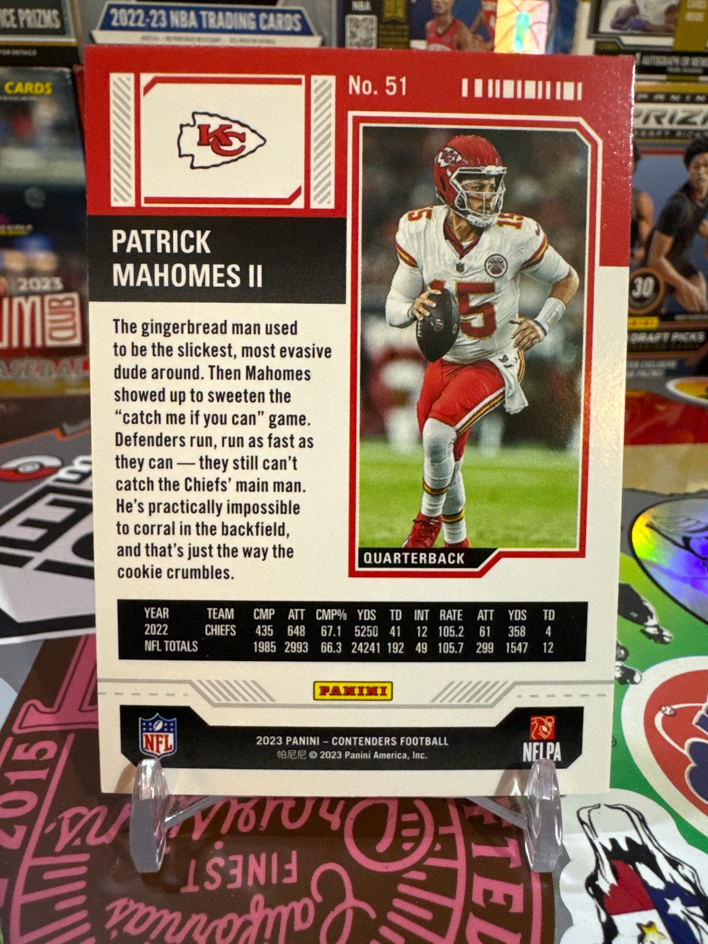 2023 Panini Contenders Season ticket #51 Patrick Mahomes II