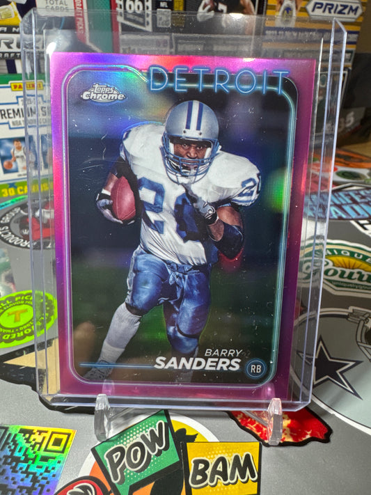 2024 Topps Chrome #67 Barry Sanders- Pink Parallel
