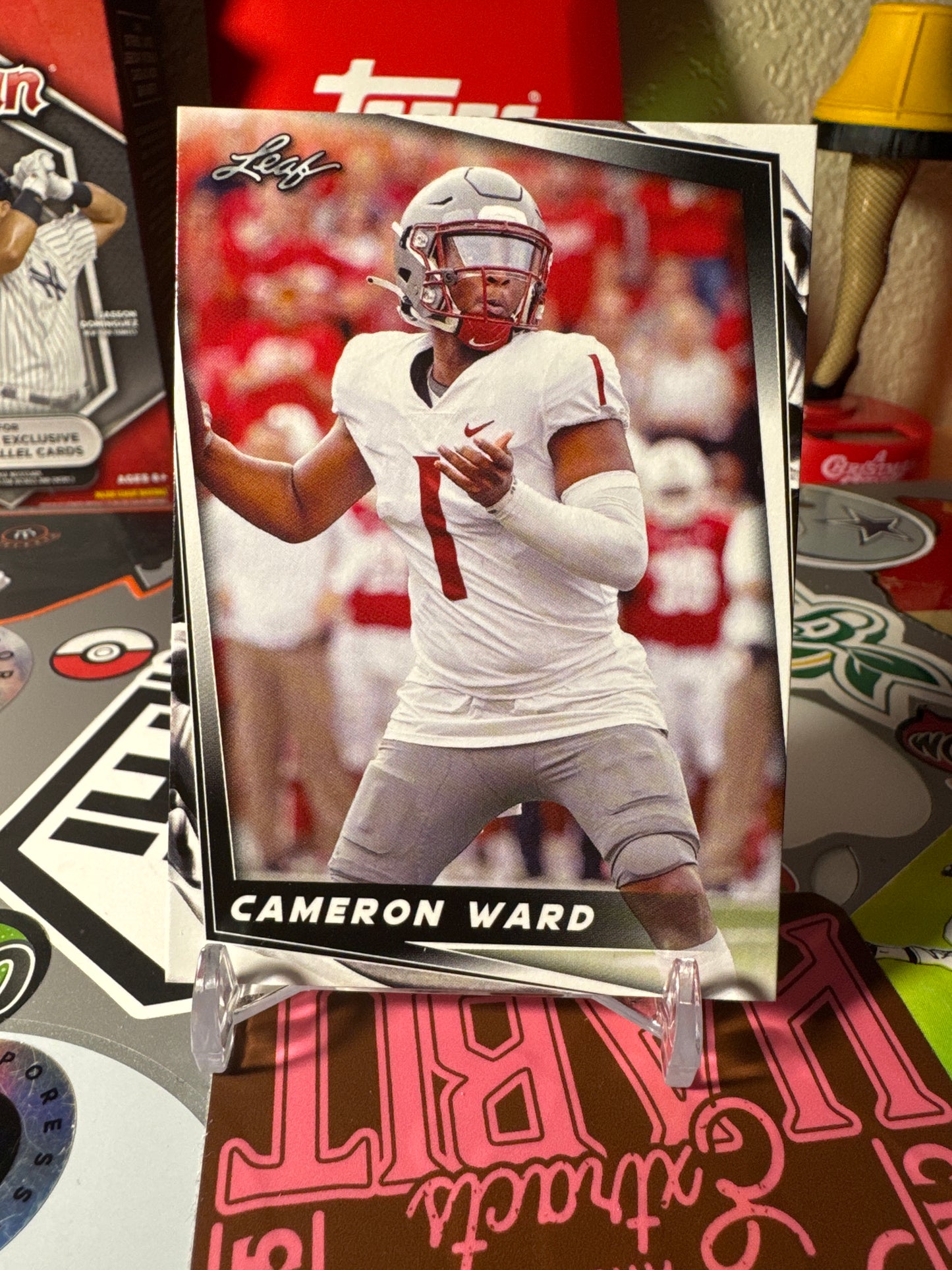 2024 Leaf Football #14 Cameron Ward