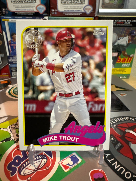 2024 Topps 1989 variation #88B2-50 Mike Trout