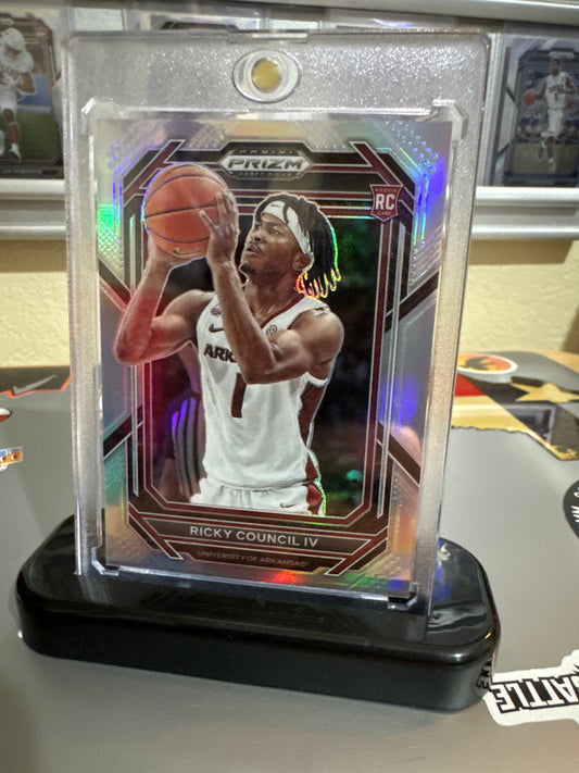 2023 Panini Prizm draft picks #1 Ricky Council IV. Silver Prizm