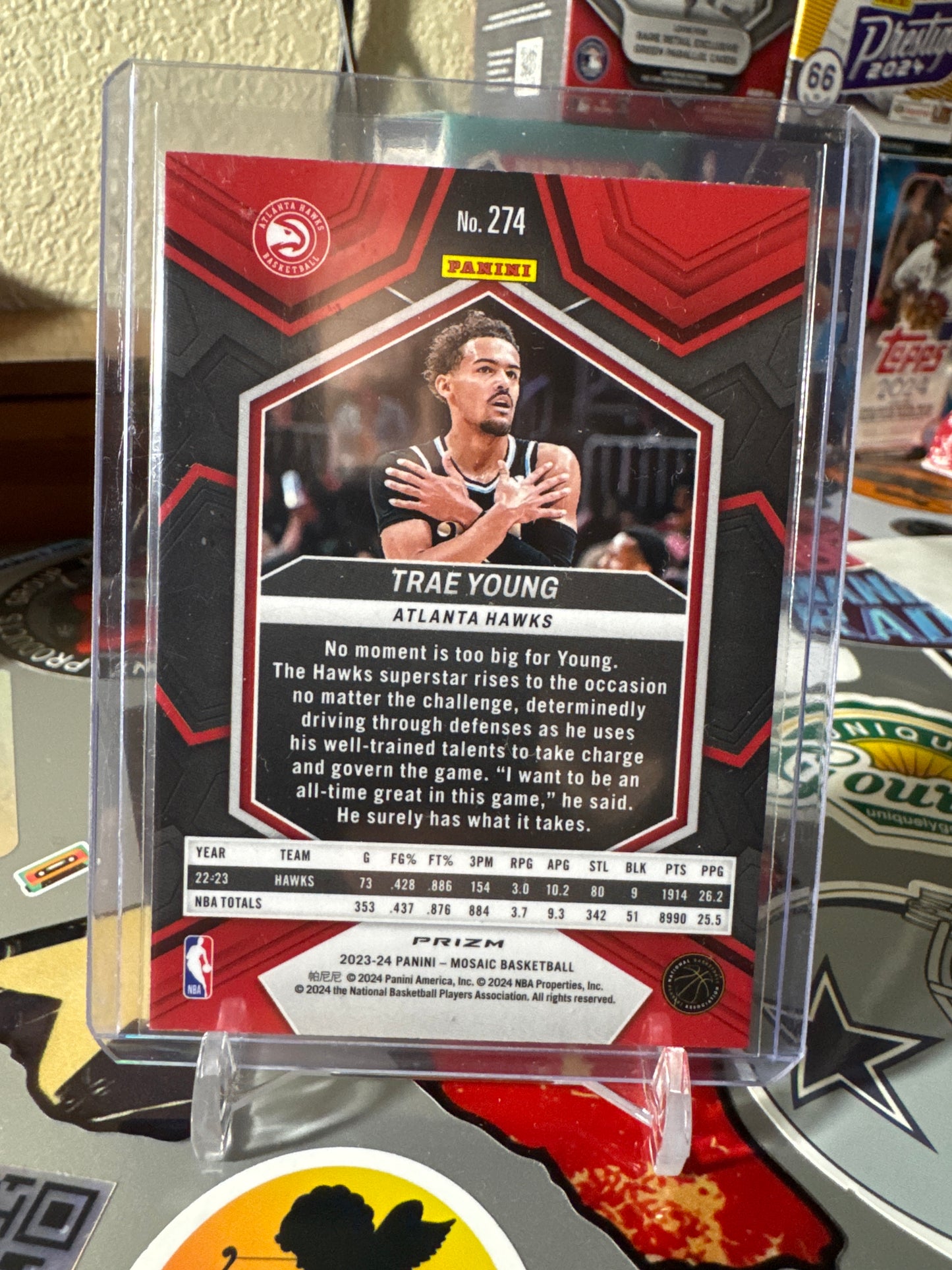 2023 Panini Mosaic City Edition #274 Trae Young- Mosaic Parallel