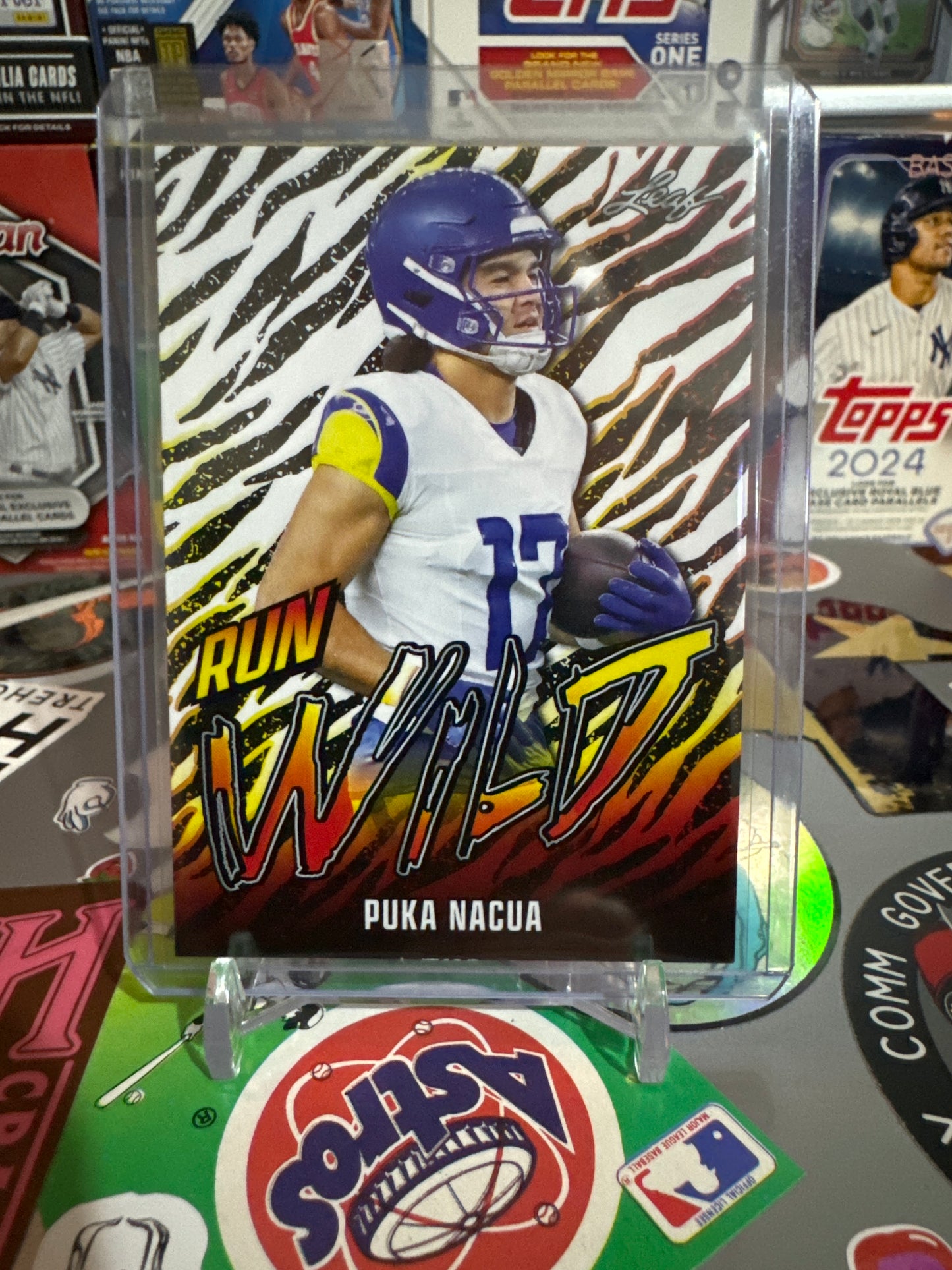 2024 Leaf Football Run Wild #RW-8 Puka Nacua