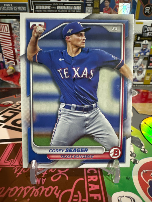 2024 Bowman #24 Corey Seager. Texas Rangers