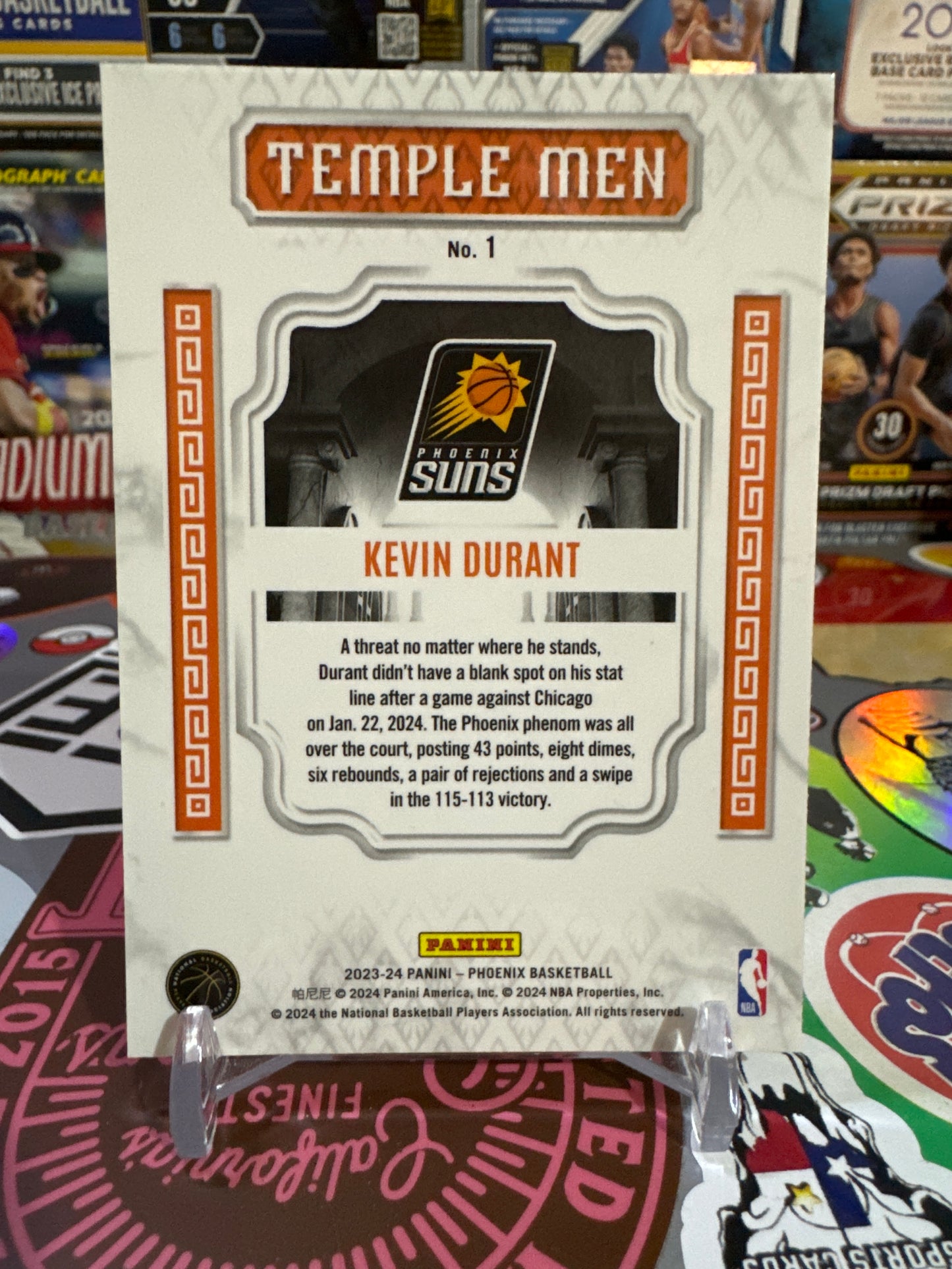 2023 Panini Phoenix Temple Of Men #1 Kevin Durant