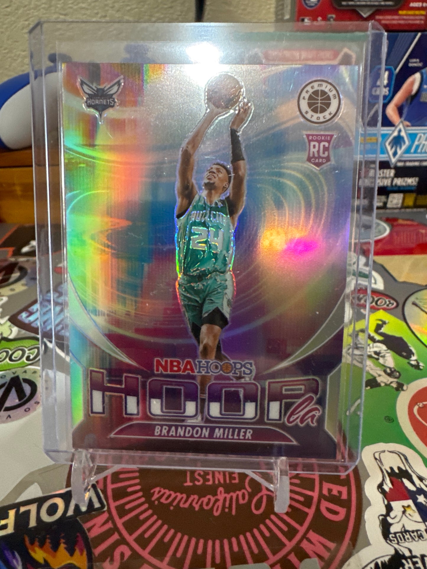 2023 Panini Hoops Hoop-La #3 Brandon Miller RC- True Silver Parallel