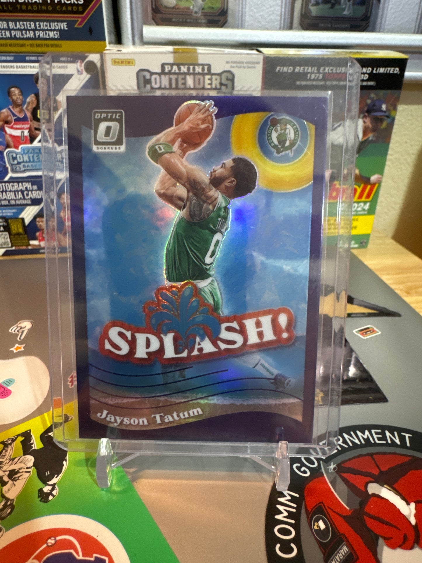 2023 Panini Donruss Optic Splash. #3 Jayson Tatum- Purple