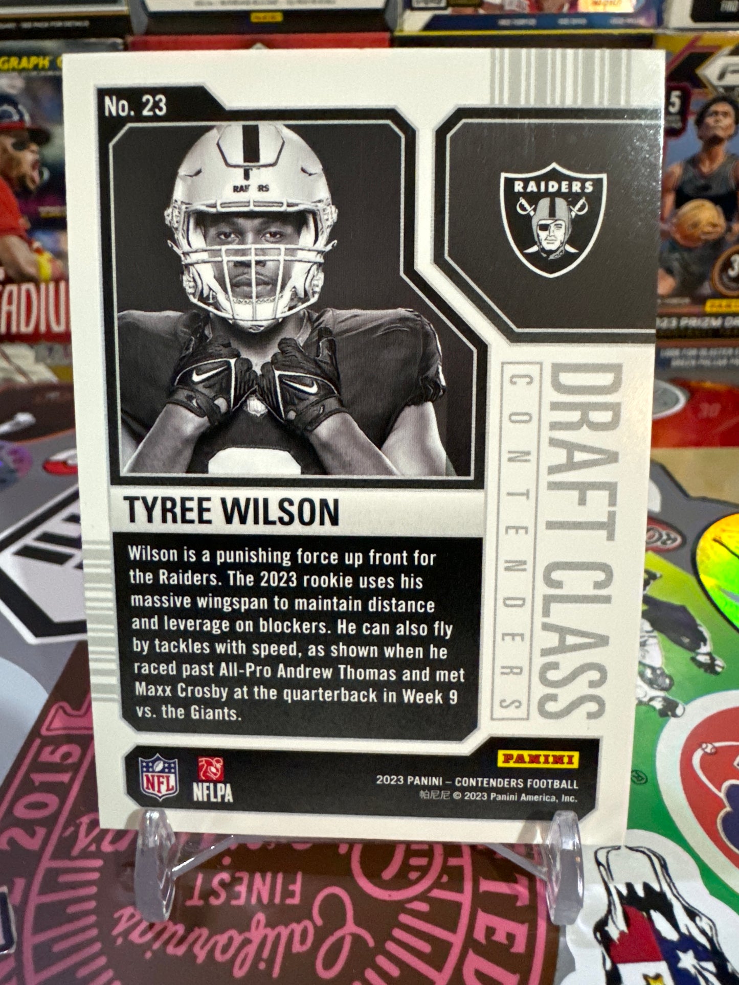 2023 Panini Contenders. Contenders draft class #23 Tyree Wilson- Red Foil Parallel