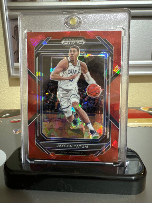 2023 Panini Prizm draft picks #51 Jayson Tatum. Red Ice