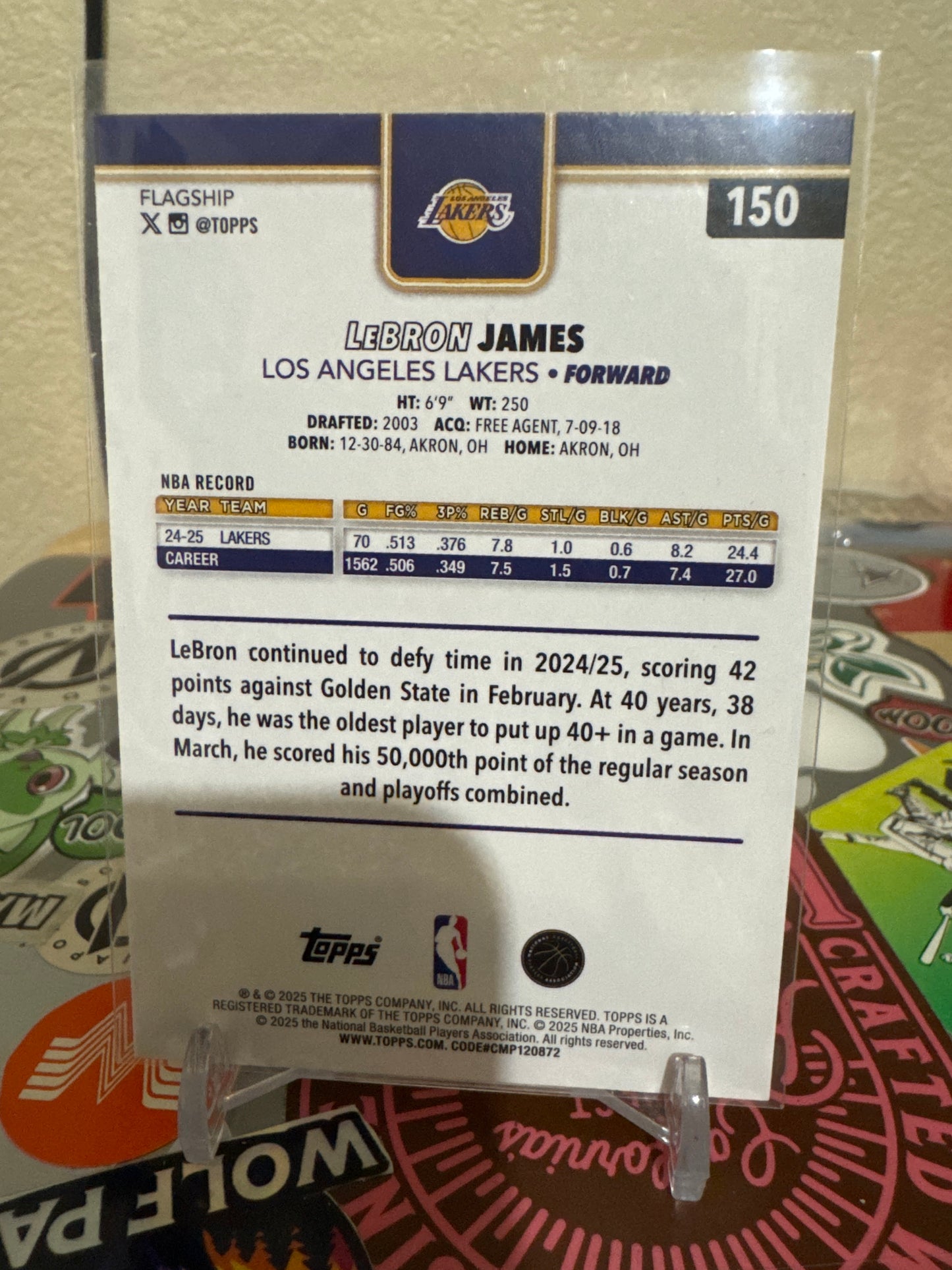 2025 Topps #150 LeBron James