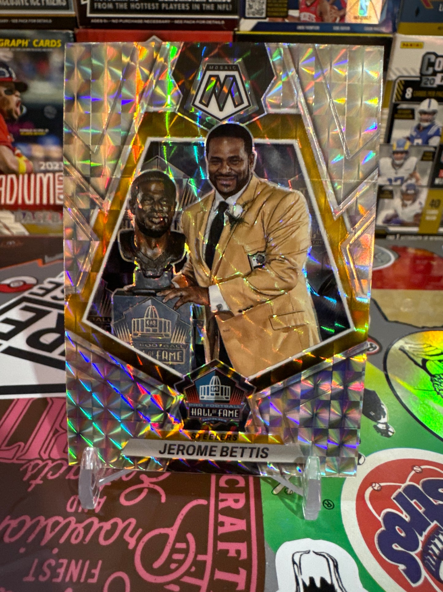 2023 Panini Mosaic Hall of fame #279 Jerome Bettis- Mosaic Parallel