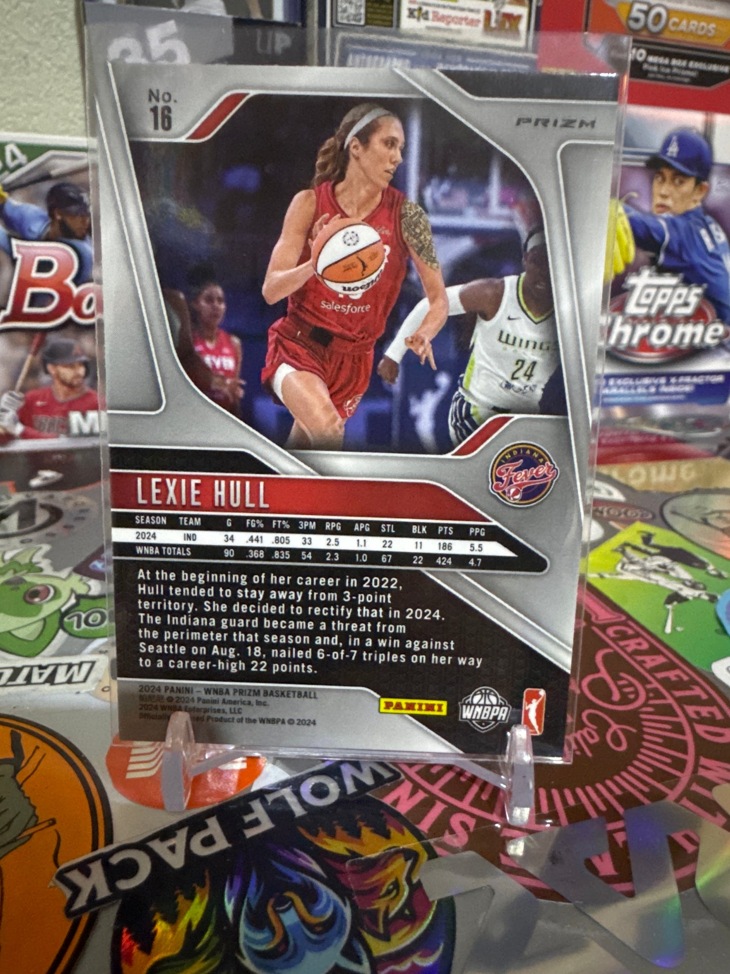 2024 Panini Prizm WNBA #16 Lexie Hull- Silver Ice Prizm Parallel