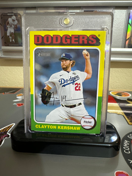 2024 Topps Heritage #386 Clayton Kershaw