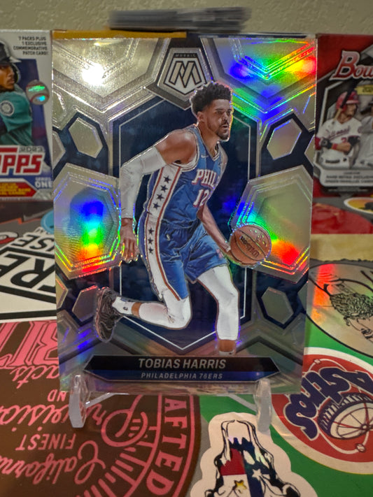 2024 Panini Mosaic #89 Tobias Harris- True Silver Parallel