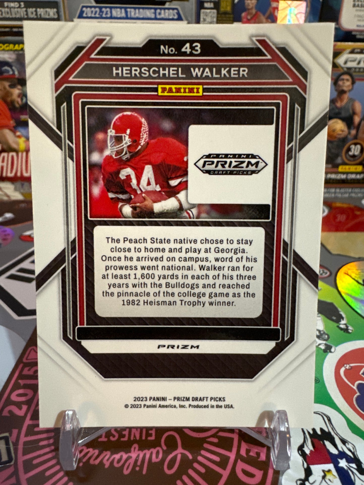 2023 Panini Prizm draft picks #42 Herschel Walker- Green Parallel Prizm