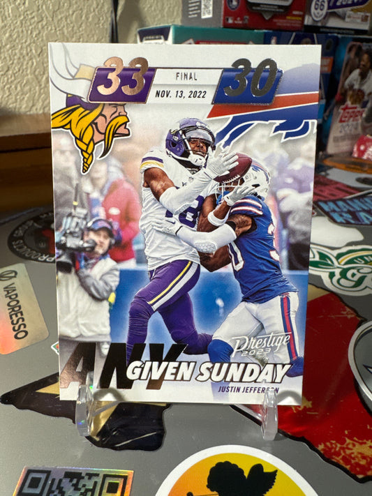 2023 Panini Prestige- Any Given Sunday #AGS-10 Justin Jefferson