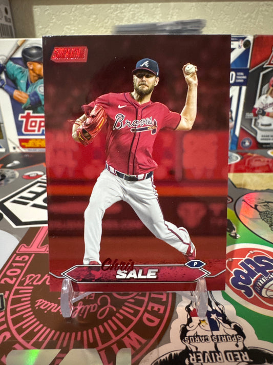 2024 Topps Stadium Club #62 Chris Sale- Red Foil Parallel