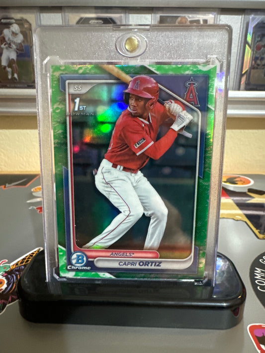 2024 Bowman Bowman Chrome prospects #BCP-73 Capri Ortiz- Lunar glow refractor