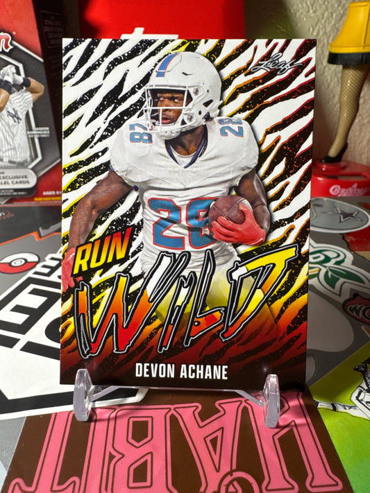 2024 Leaf Football- Run Wild #RW-5 Devon Achane