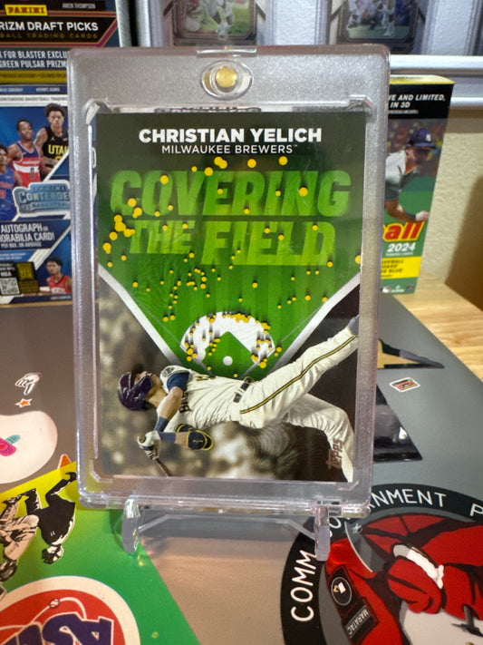 2024 Topps Series 2 Covering the field #CTF-21 Christian Yelich