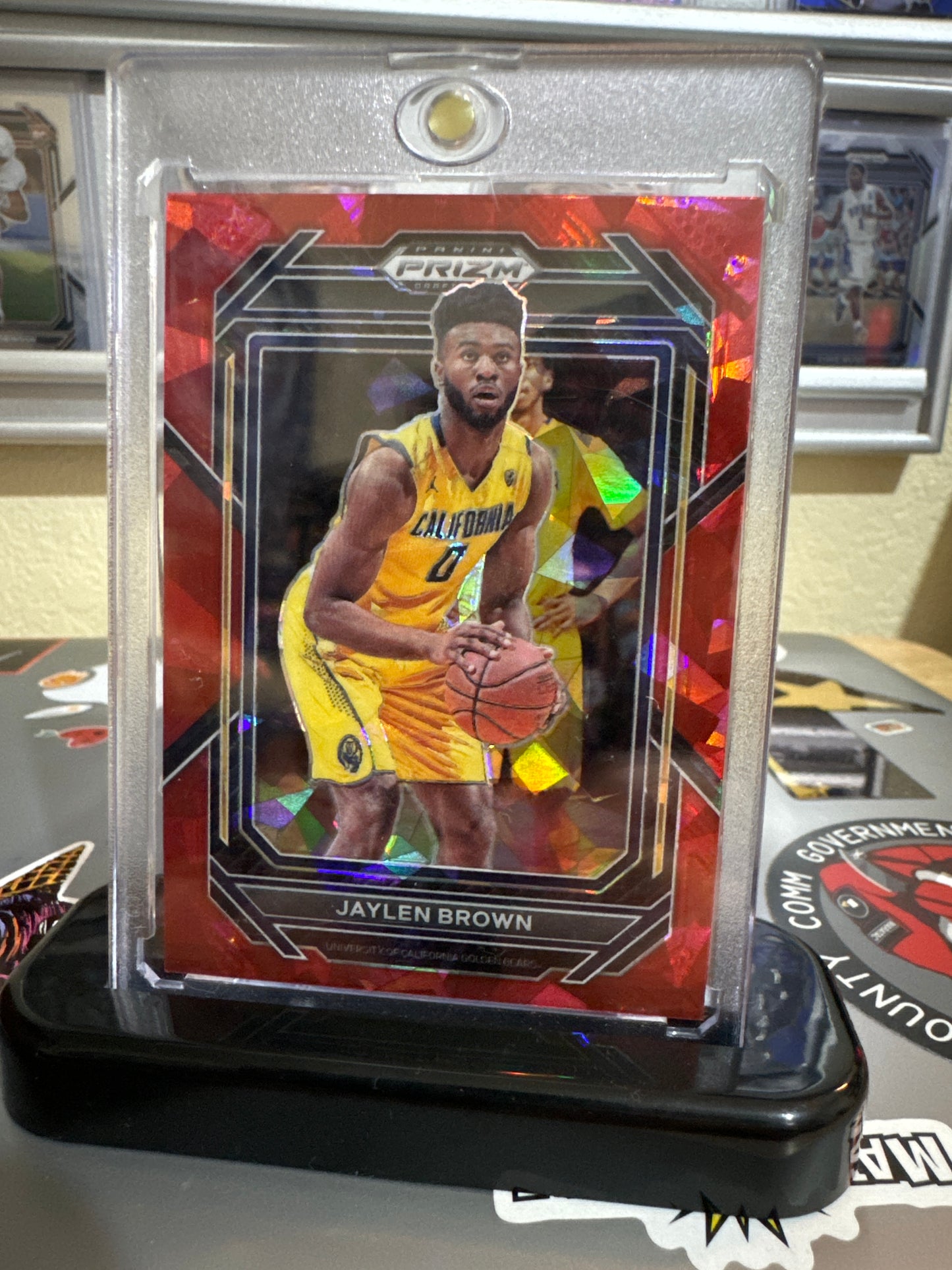 2023 Panini Prizm draft picks #67 Jaylen Brown. Red Ice