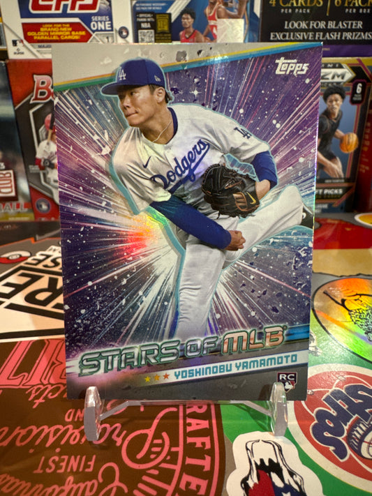 2024 Topps Stars of the MLB #SMLB-57 Yoshinobu Yamamoto. RC