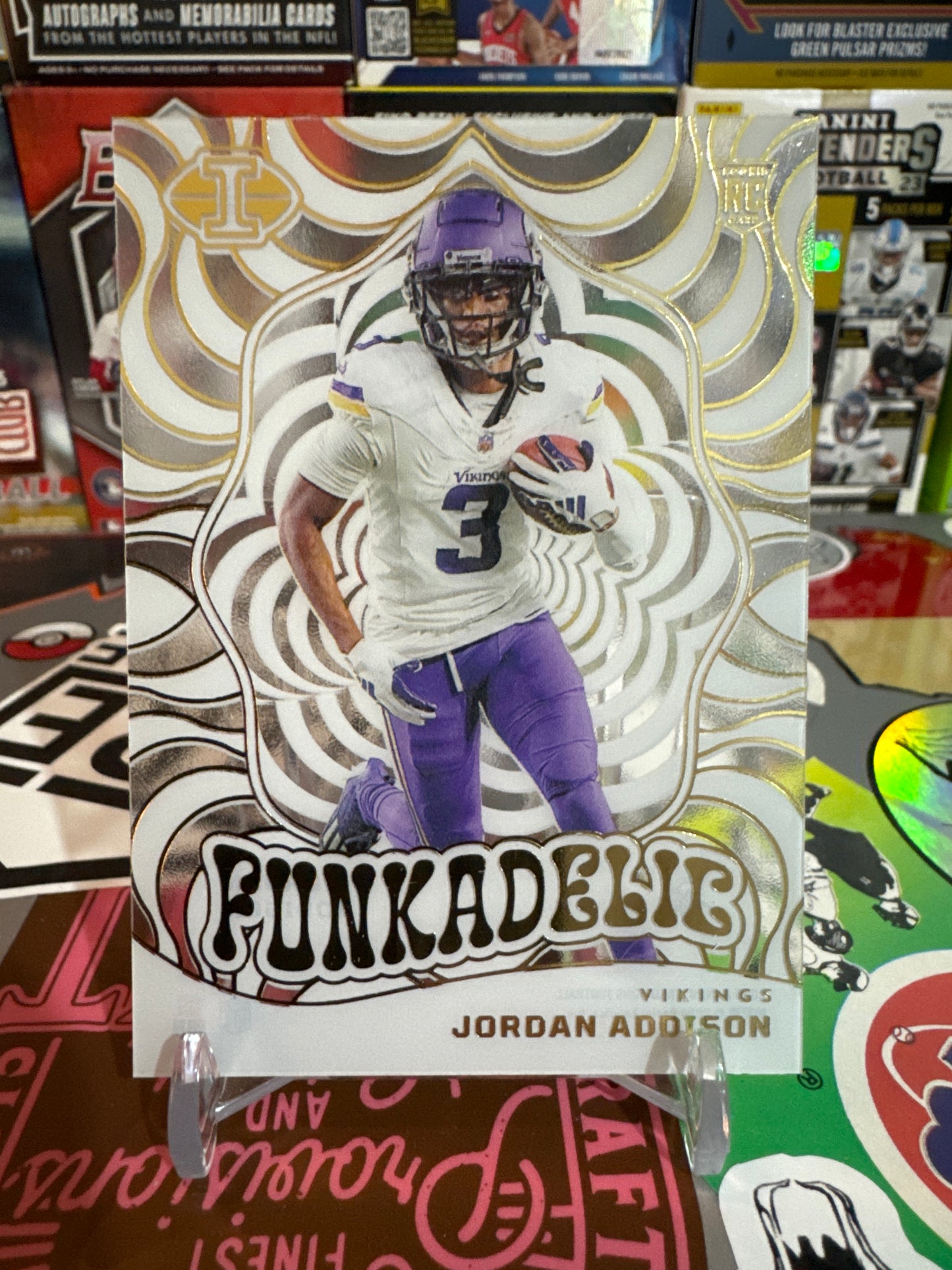 2023 Panini Illusions Funkadelic #17 Jordan Addison RC