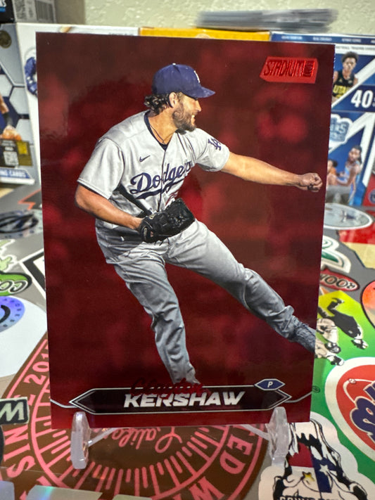 2024 Topps Stadium Club #162 Clayton Kershaw- Red Foil Parallel