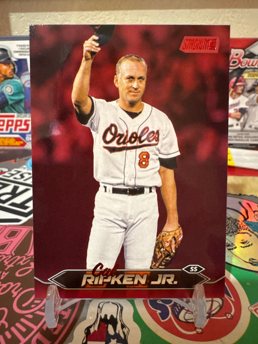 2024 Topps Stadium Club #46 Cal Ripken Jr.- Red Parallel