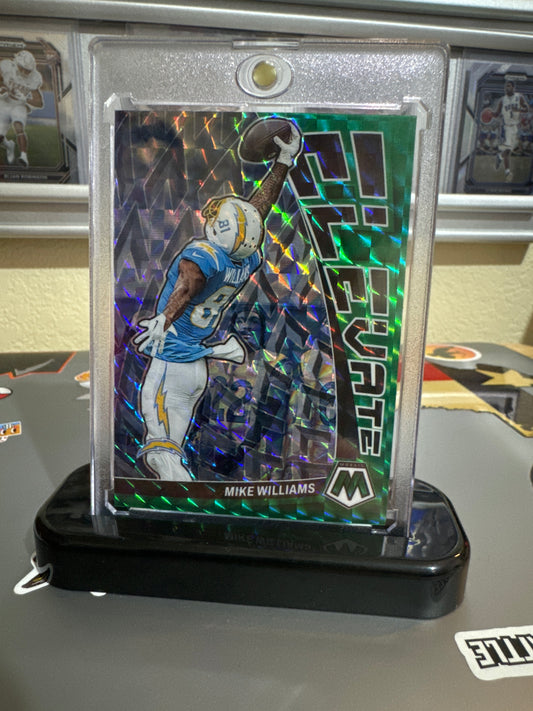 2023 Panini Mosaic Elevate #10 Mike Williams. Green Mosaic