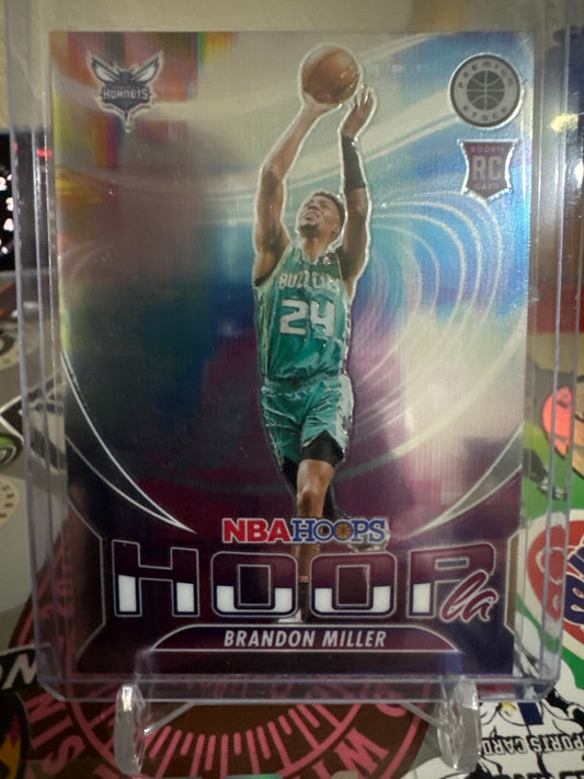 2023 Panini Hoops Premium Stock- Hoop-La #3 Brandon Miller RC