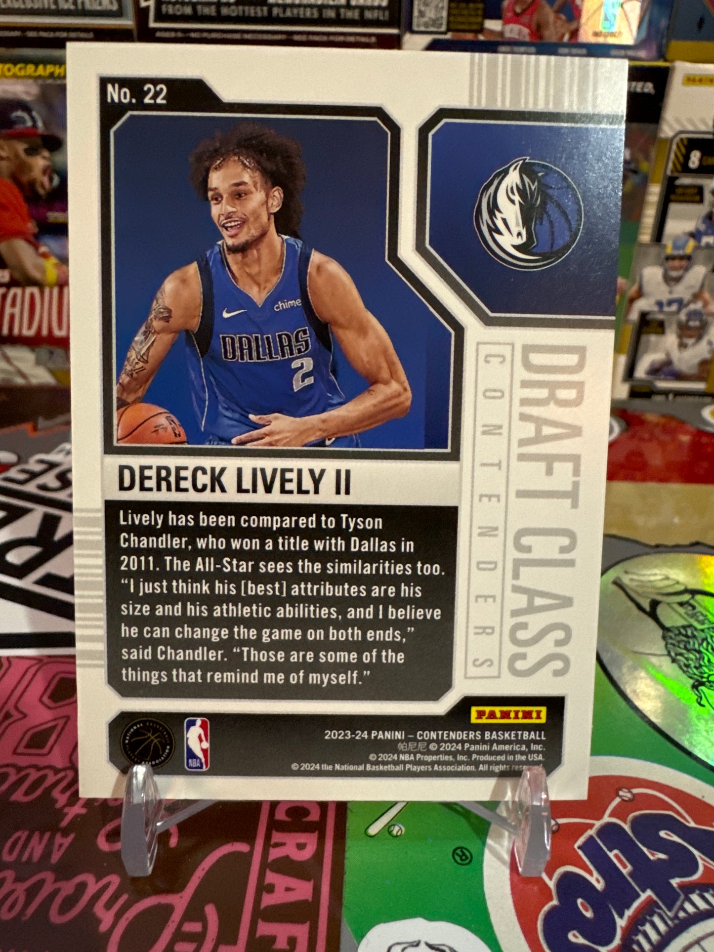 2023 Panini Contenders Draft Class Contenders #22 Dereck Lively II RC